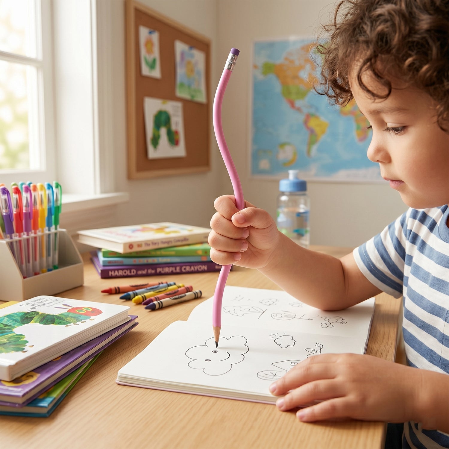 Flexible bendy pencils colors