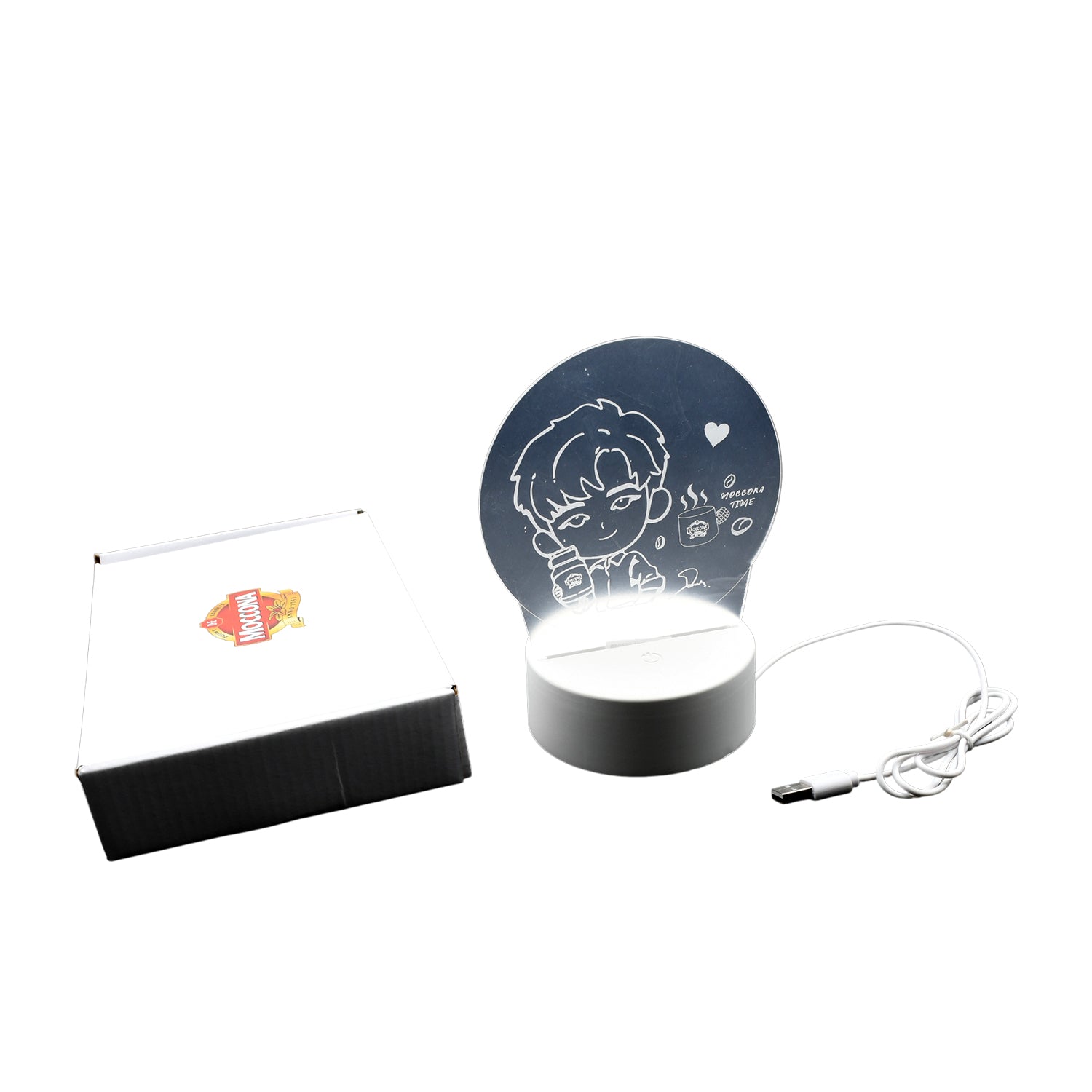 3D LED lamp for bedroom decor