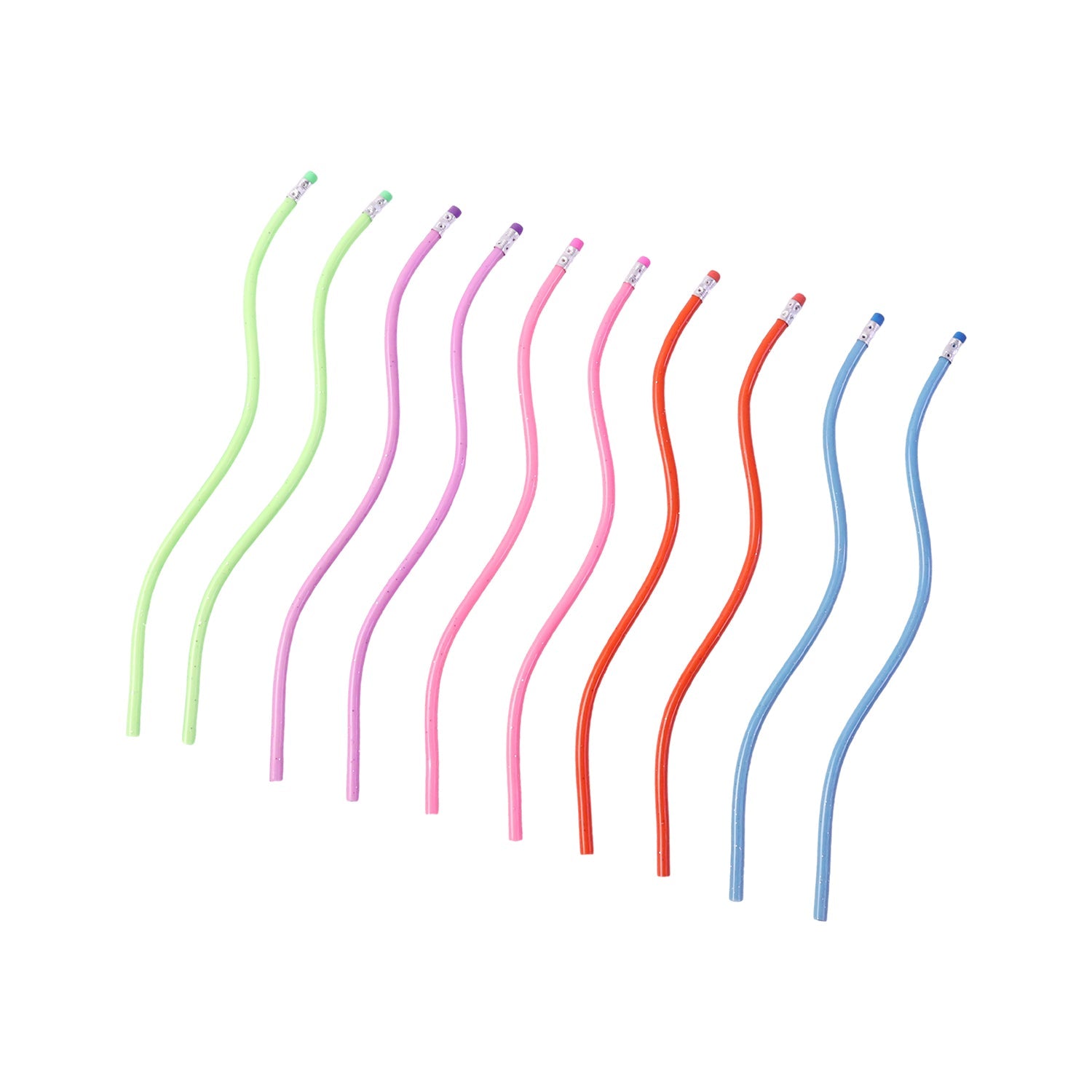 Flexible bendy pencils detail