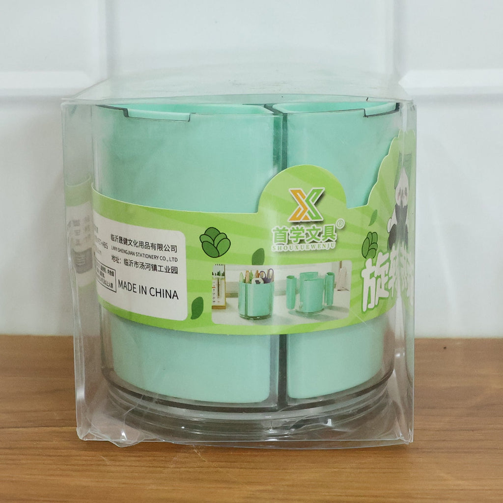 Multipurpose 5 Compartment Rotating Pen Holder (1 Pc)