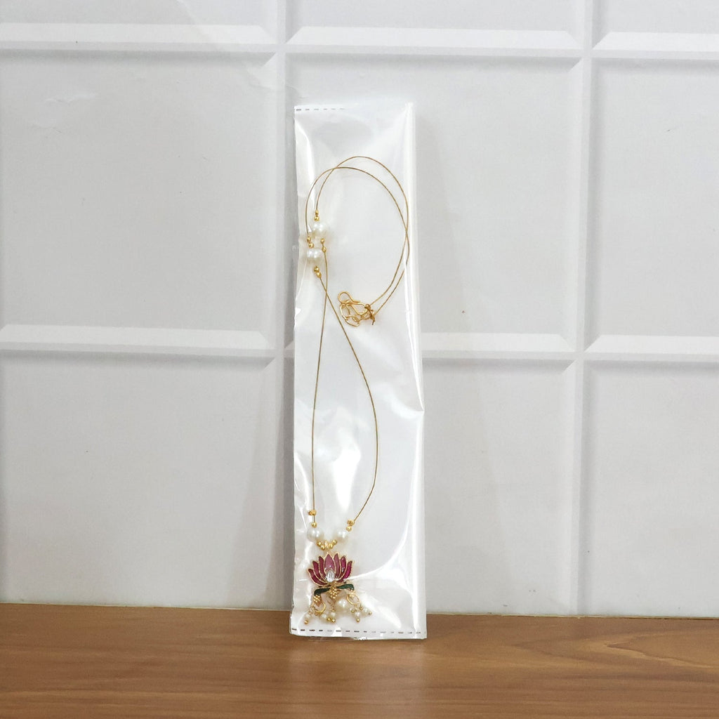 Traditional Lotus Motif Pendant Chain (1 Pc)