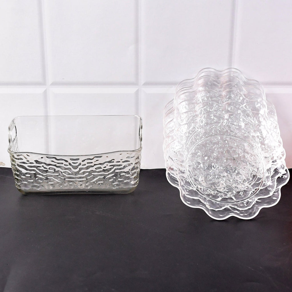 9 in 1 Plastic Bowl With Serving Tray / Plates Set