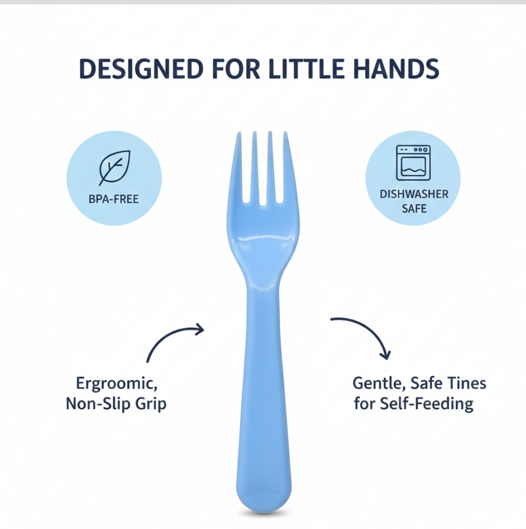 Reusable Heavy Weight Plastic Forks Serving Fork Set for Kitchen Travel Home 5 Pc