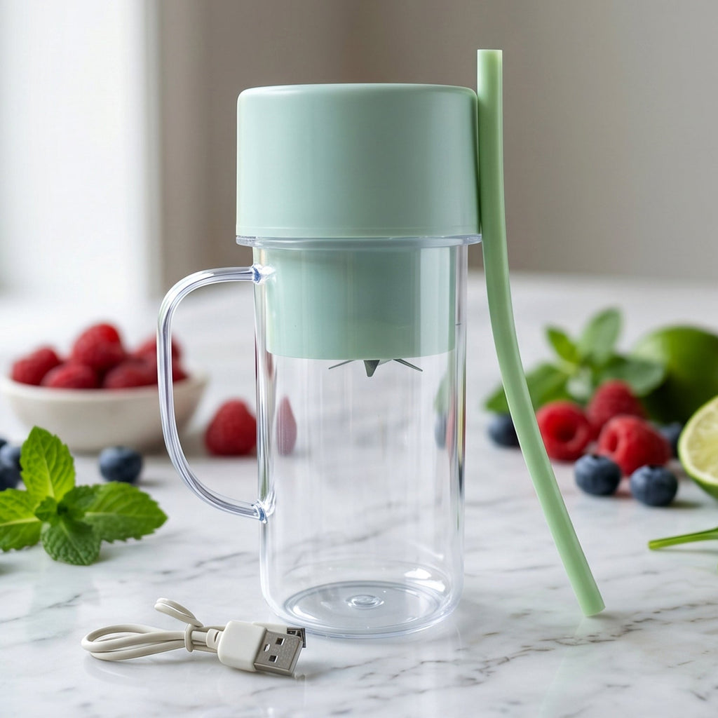 Portable USB Rechargeable Juicer & Blender, 340ml