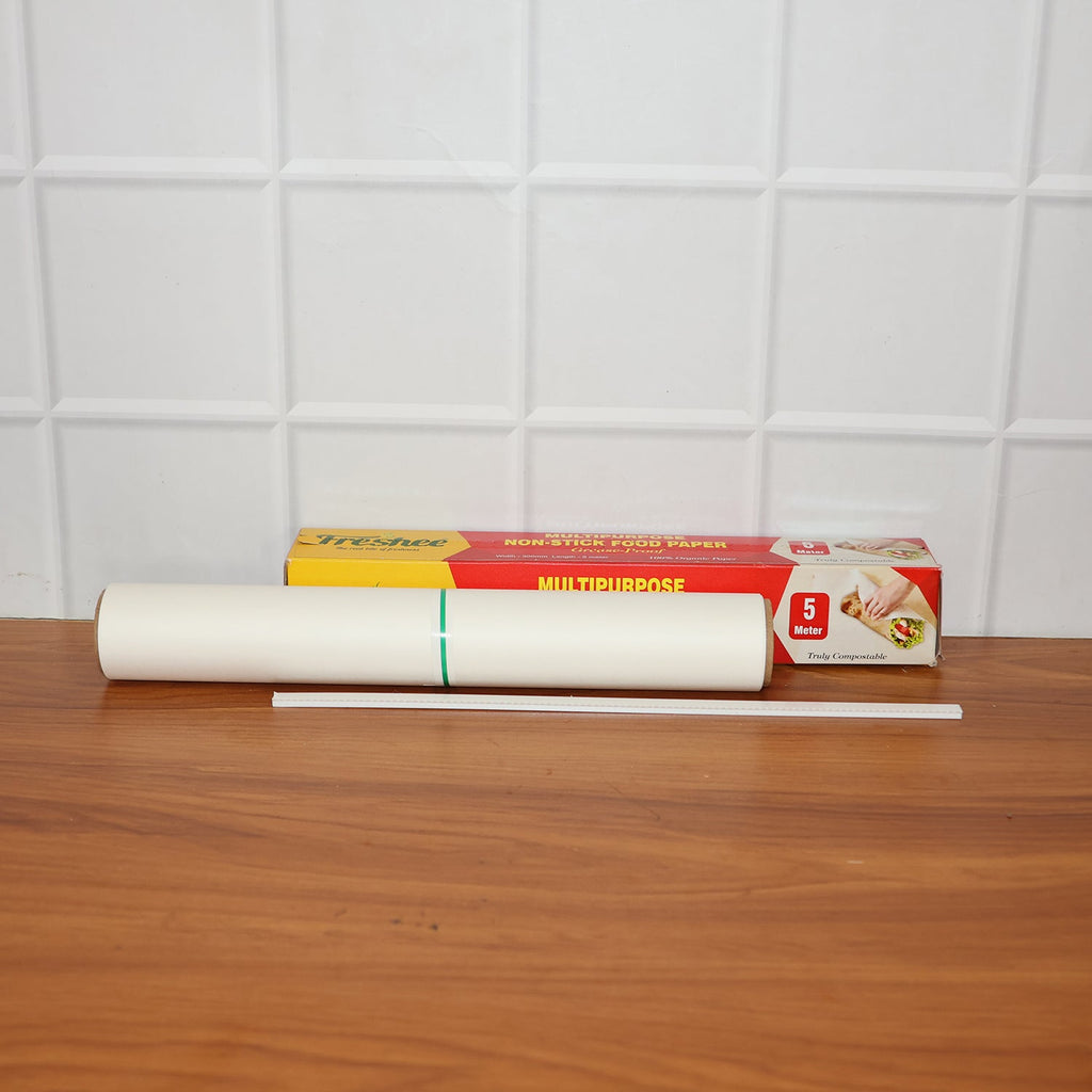 Freshee Multipurpose Grease-Proof & Non-Stick Food Paper Roll — 300 mm × 5 meter