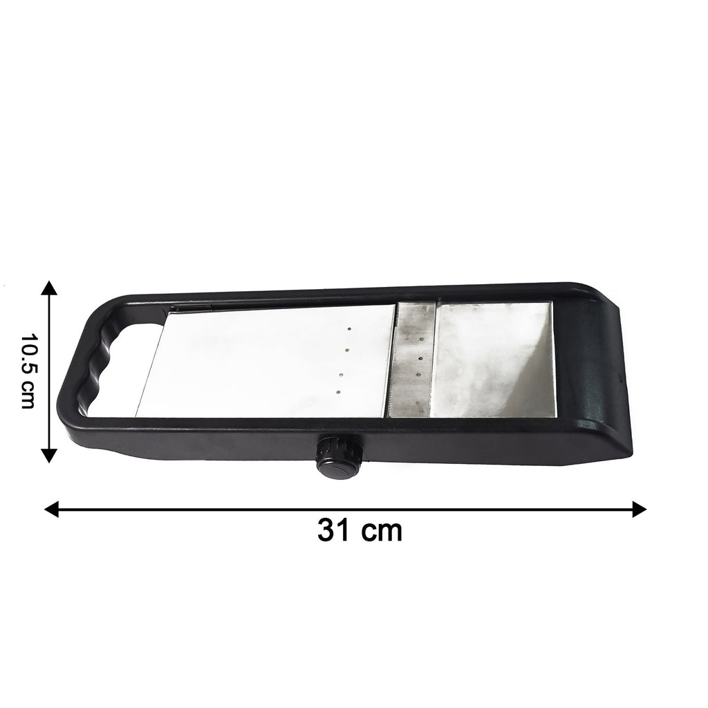 Supermom Adjustable Plastic Slicer, 1-Piece, Black / Silver