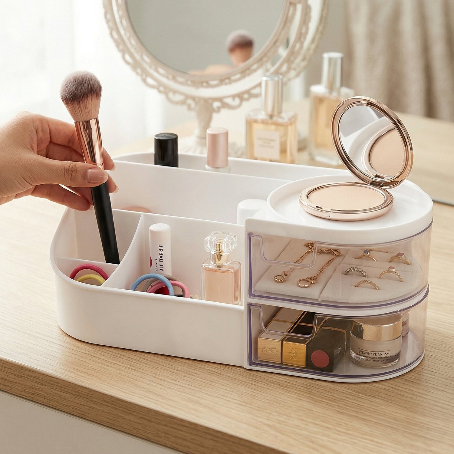 vanity cosmetic organizer box