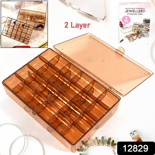 Clear acrylic jewellery organizer 30-grid dustproof earring storage India